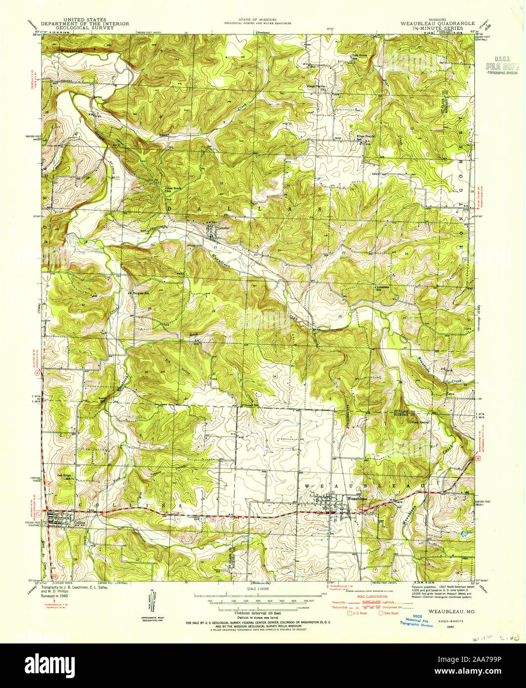 Weaubleau map hires stock photography and images Alamy