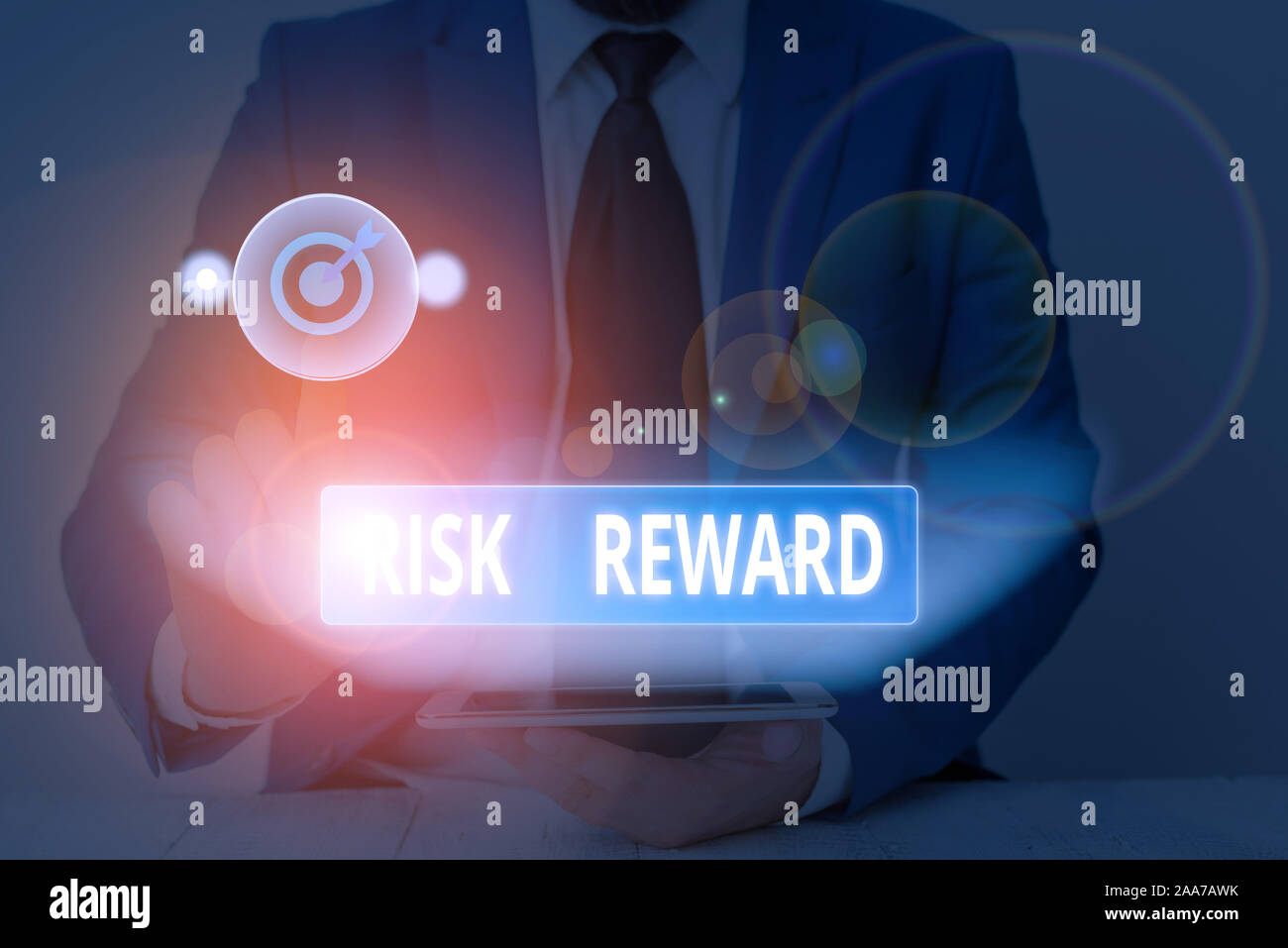 Text sign showing Risk Reward. Business photo showcasing assess the ...