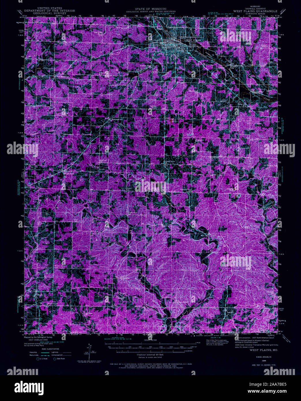 West plains missouri map hires stock photography and images Alamy