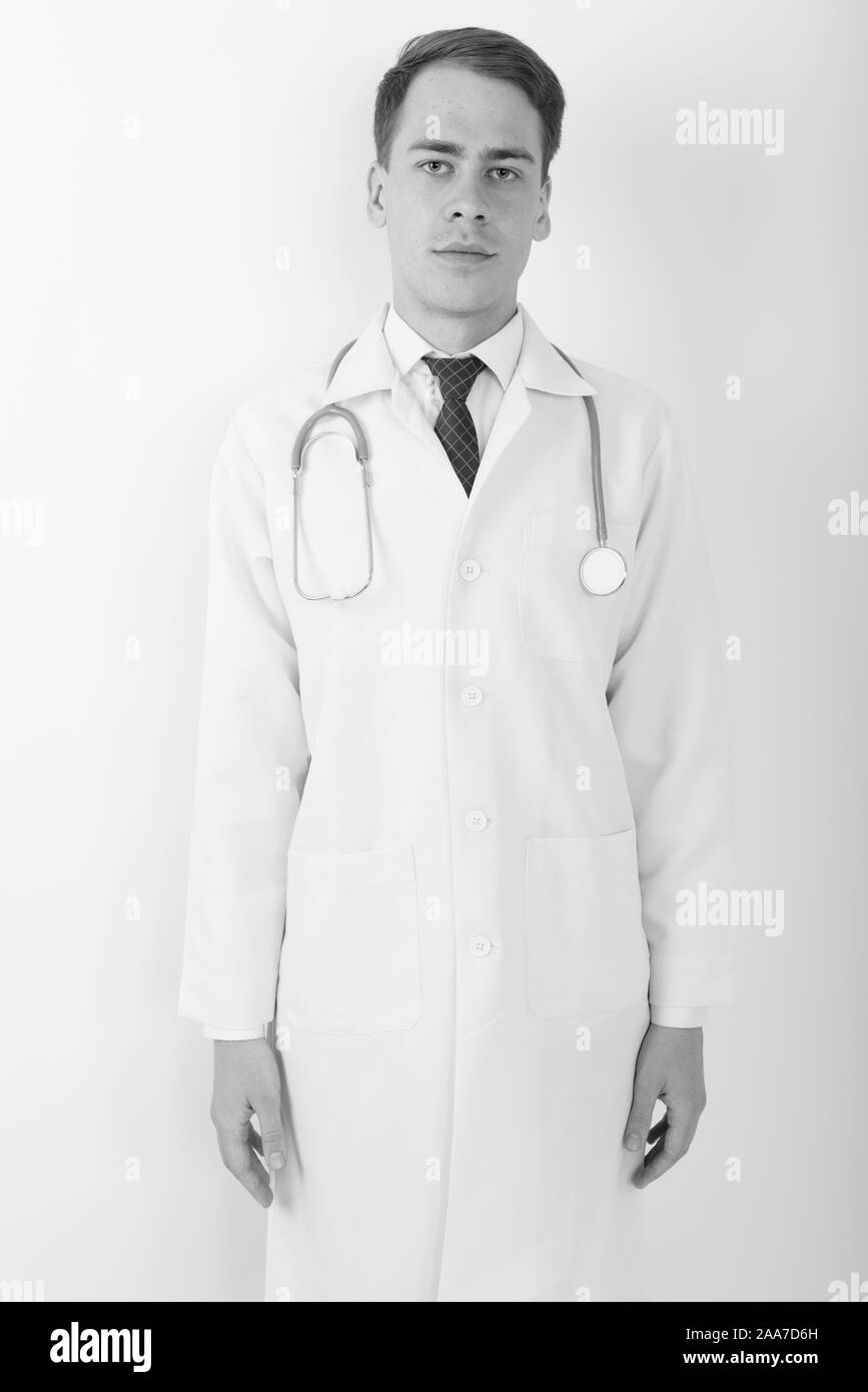 Studio portrait doctor healthcare Black and White Stock Photos & Images ...