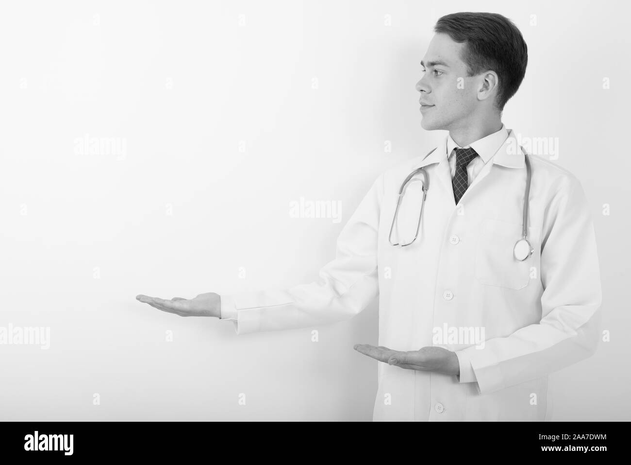 Doctor portrait profile Black and White Stock Photos & Images - Alamy