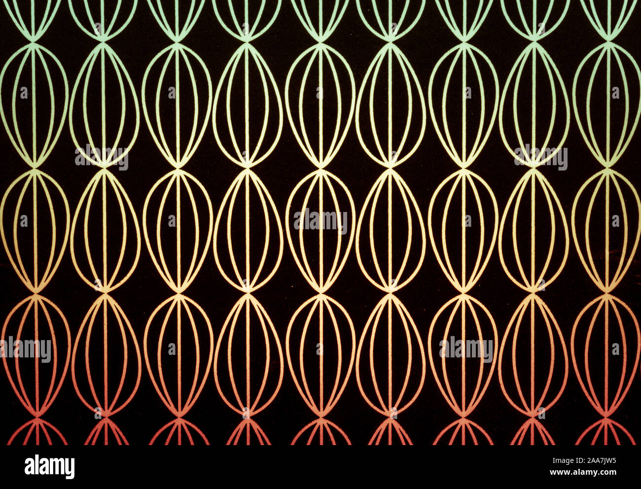 Geometric delicate simple seamless pattern with ovals. Vector background Stock Photo