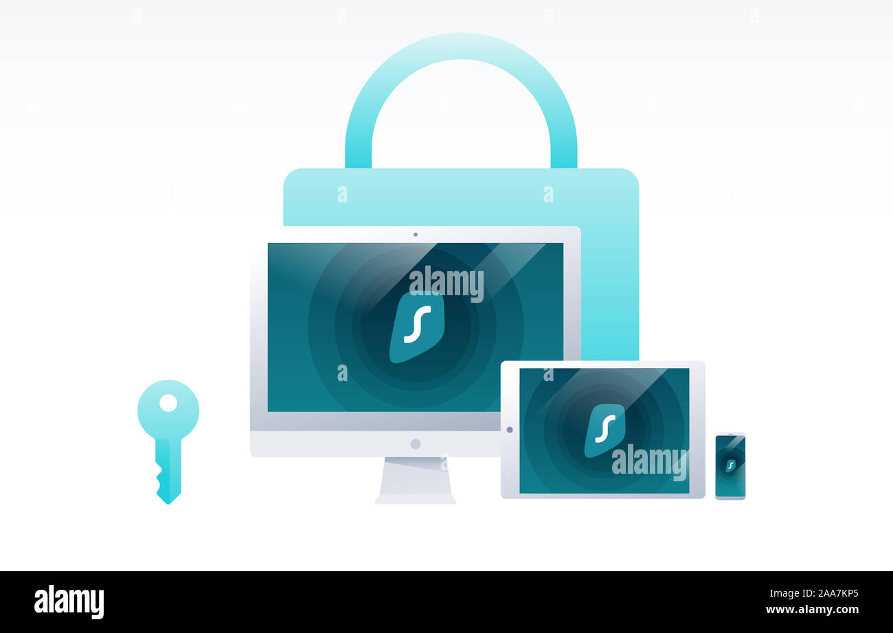Tablet Encryption Windows desktop folder computer hi-res stock photography and images - Alamy