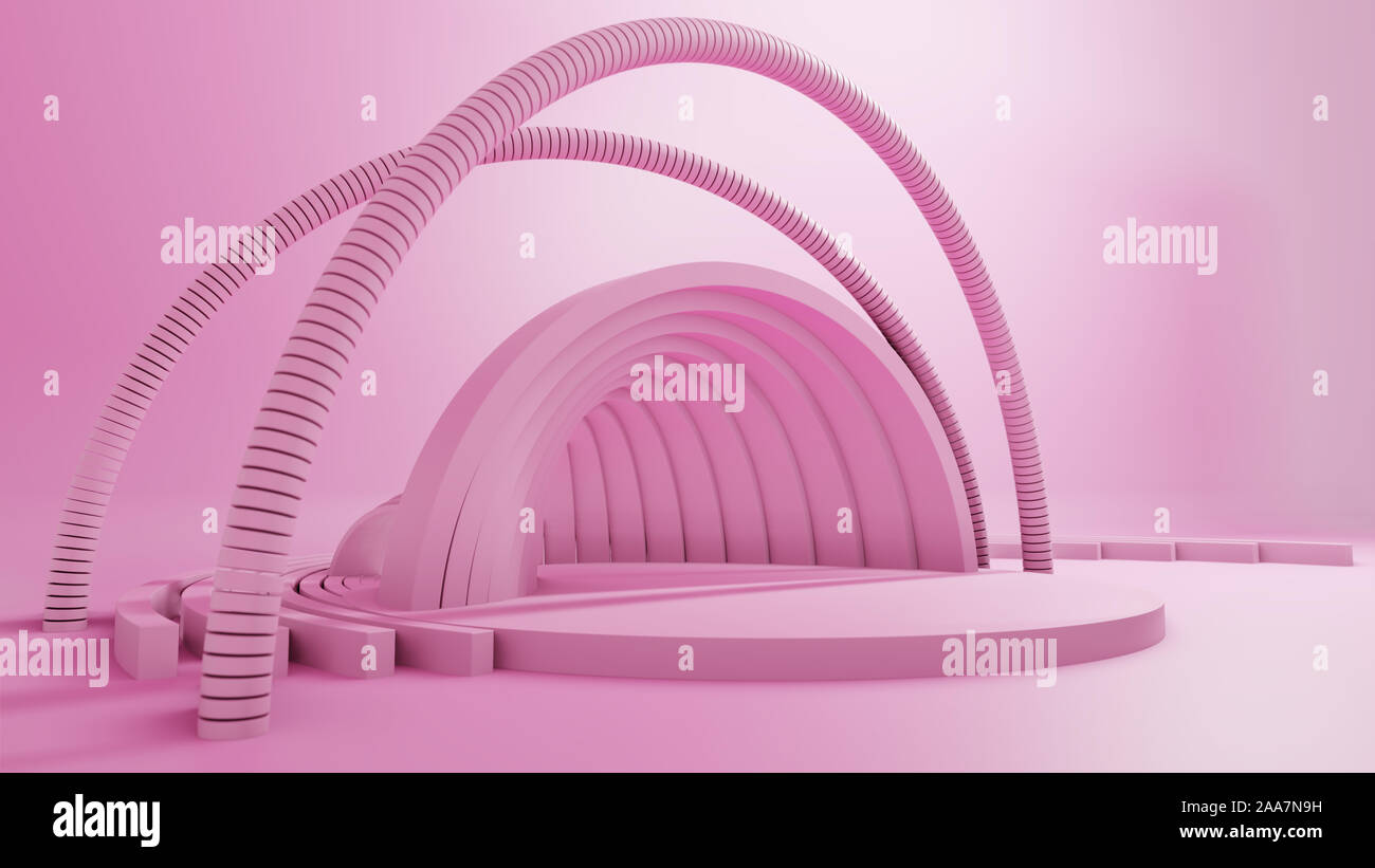 3D rendering, Abstract Geometric Background, Modern Minimalistic Mock ...