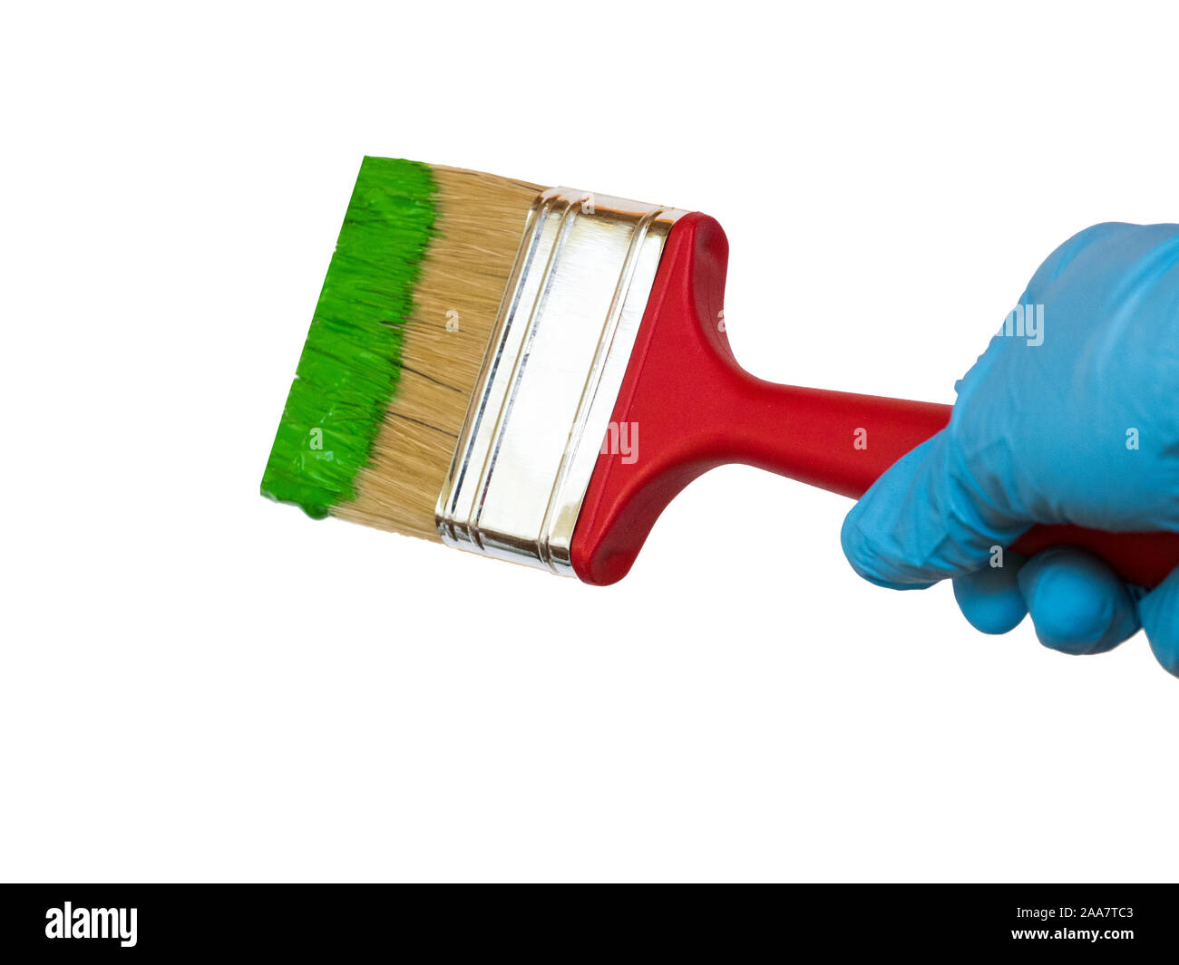 Browse Free HD Images of Hand Dips Paint Brush Into Paint Pallet