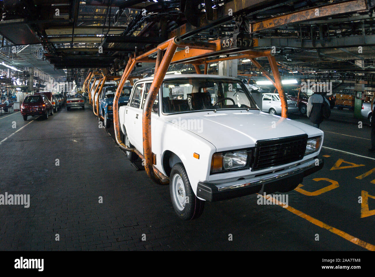 Togliatty, Samara region, Russia - December 13, 2007: Assembly line of LADA  Cars Factory Avtovaz Stock Photo - Alamy