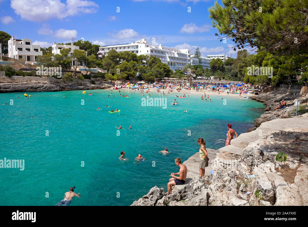 Cala Gran Idyllic Bathing Beach At Cala Dor Mallorca Balearic