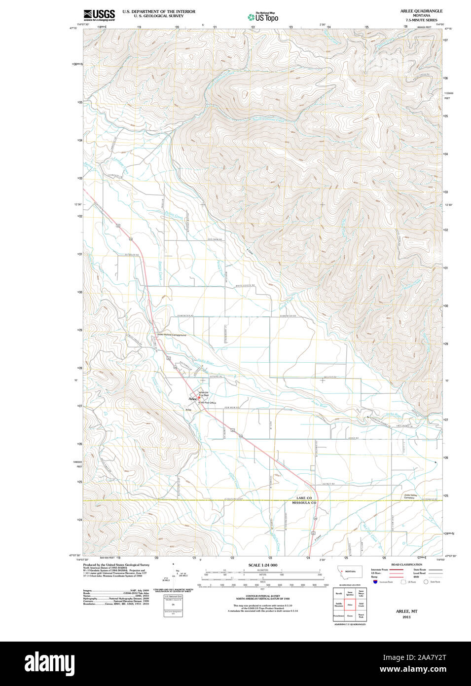 Map of arlee montana hires stock photography and images Alamy