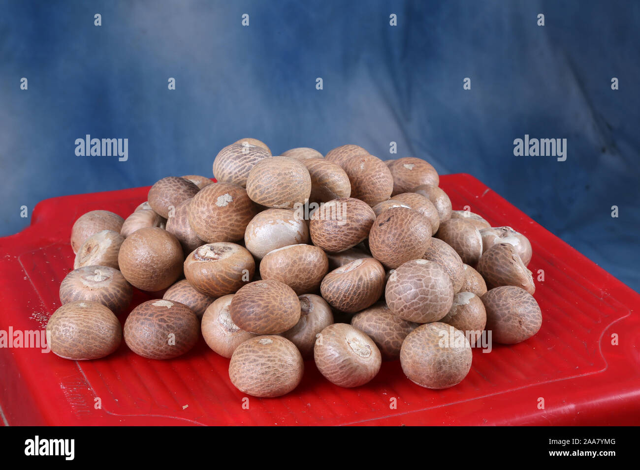 betel nut supari cut finely cut for sale in super market - Image Stock Photo