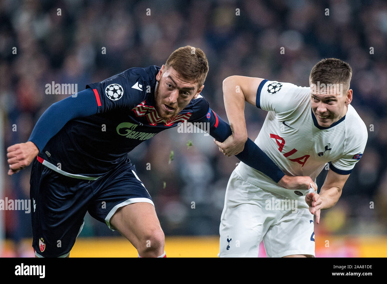 Milan Pavkov of Crvena Zvezda looks dejected during the UEFA News Photo  - Getty Images