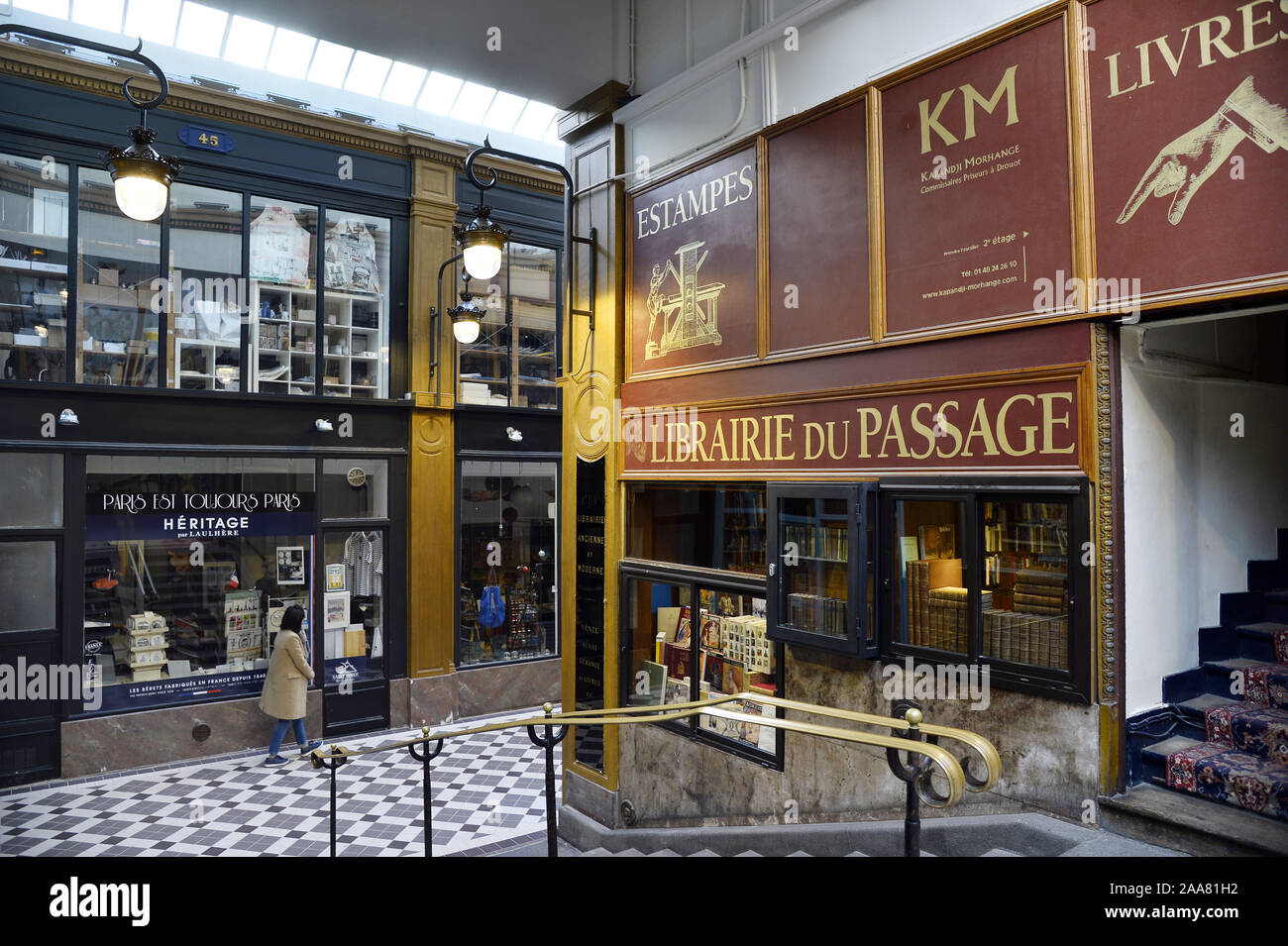 Librairie du Passage - Paris - France Stock Photo