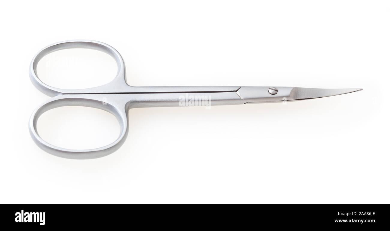 Nail scissors isolated on white background with clipping path Stock Photo