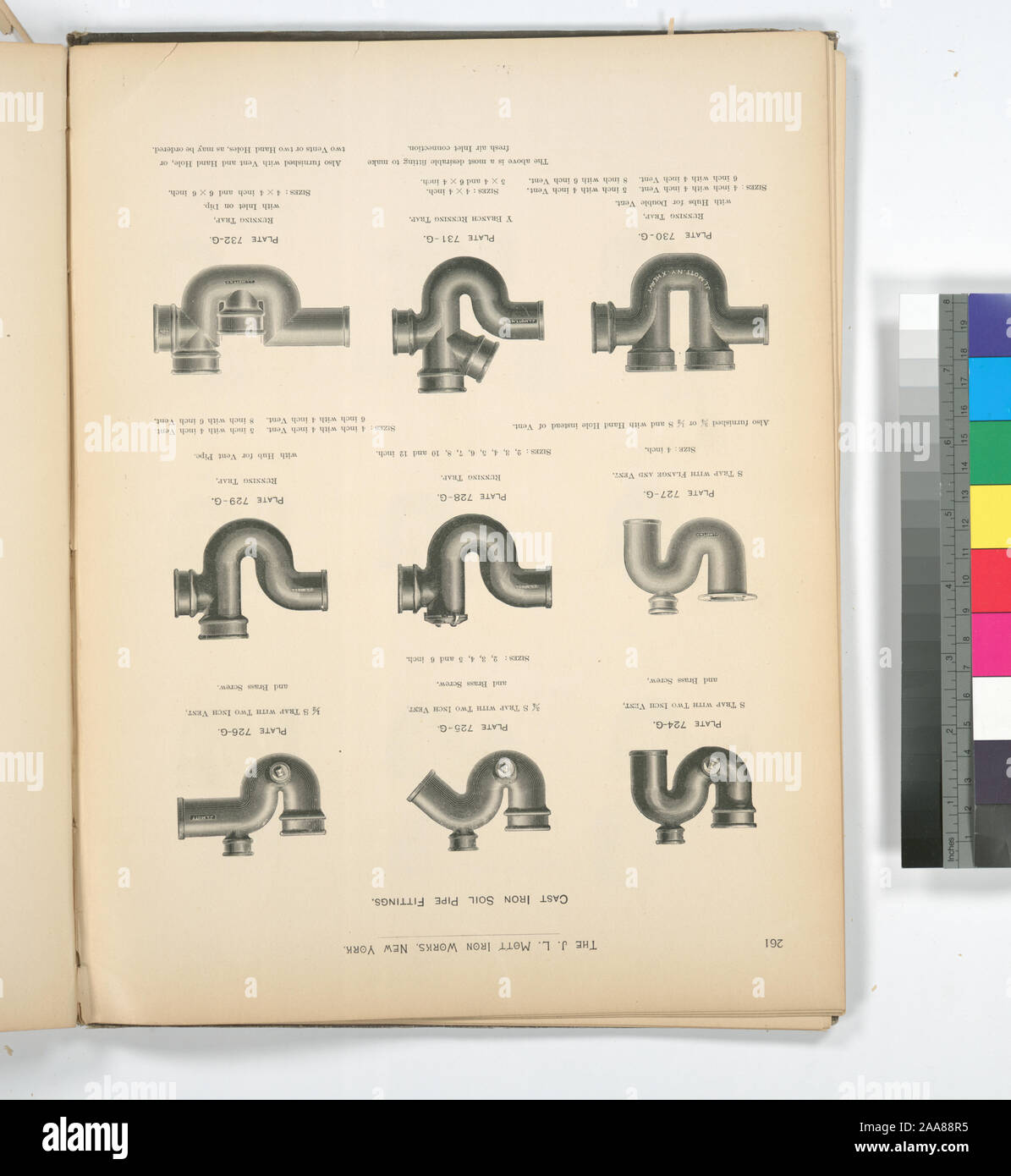 Cast Iron Soil Pipe Fittings.; Cast Iron Soil Pipe Fittings Stock Photo