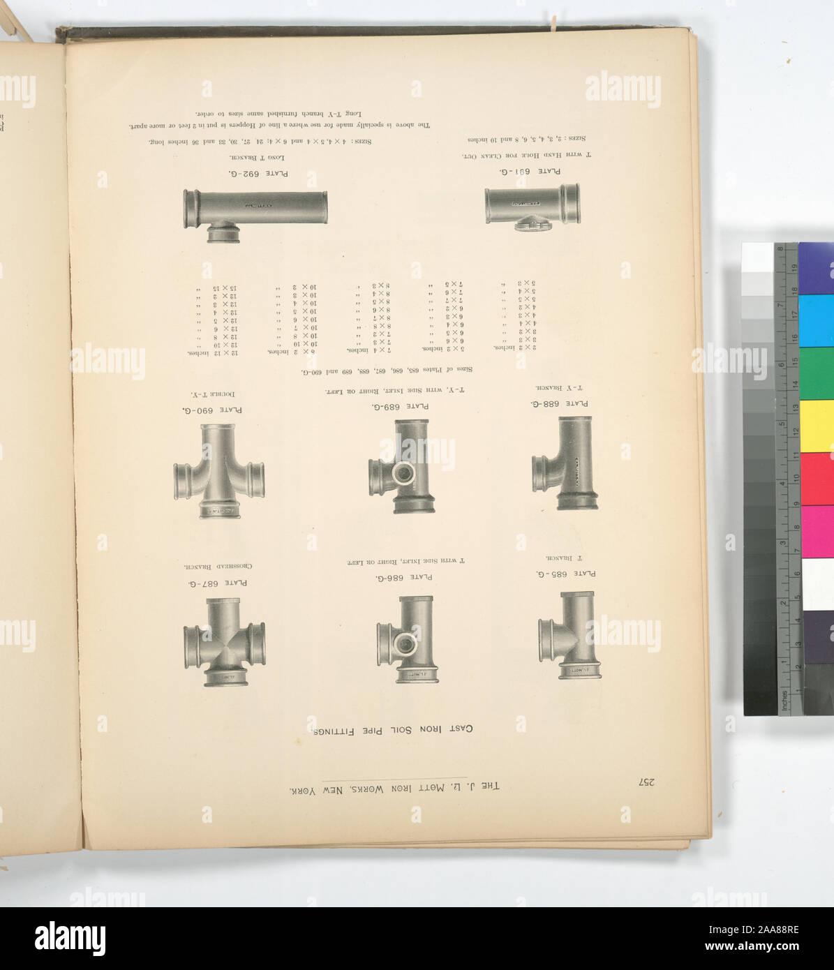 Cast Iron Soil Pipe Fittings.; Cast Iron Soil Pipe Fittings Stock Photo