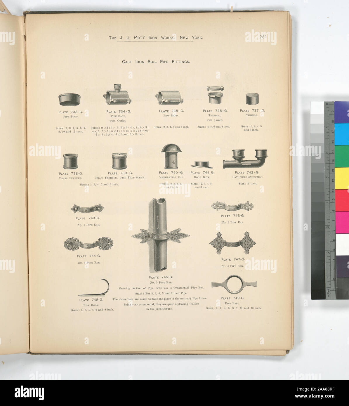 Cast Iron Soil Pipe Fittings.; Cast Iron Soil Pipe Fittings Stock Photo