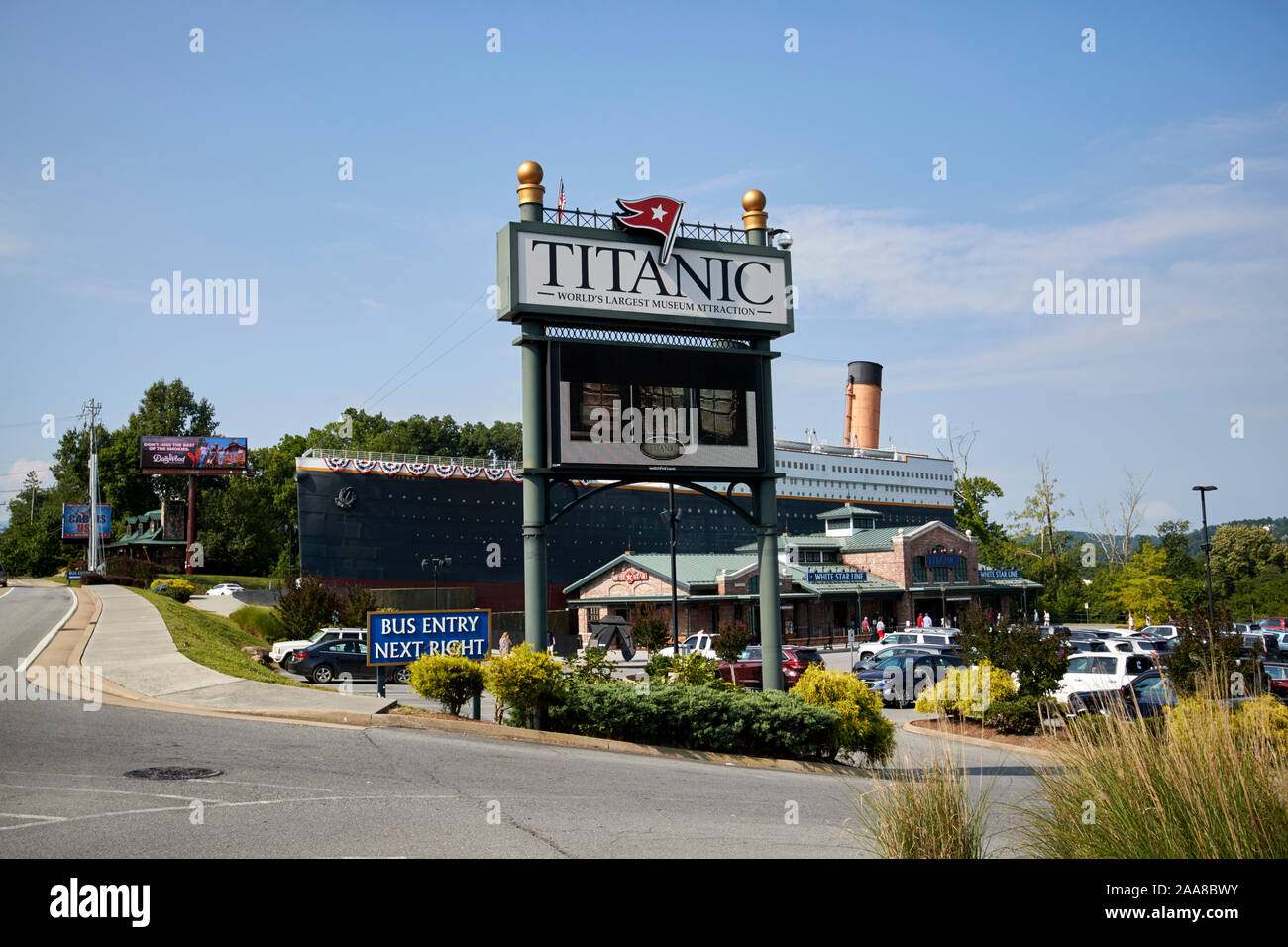 the titanic exhibition pigeon forge tennessee usa Stock Photo