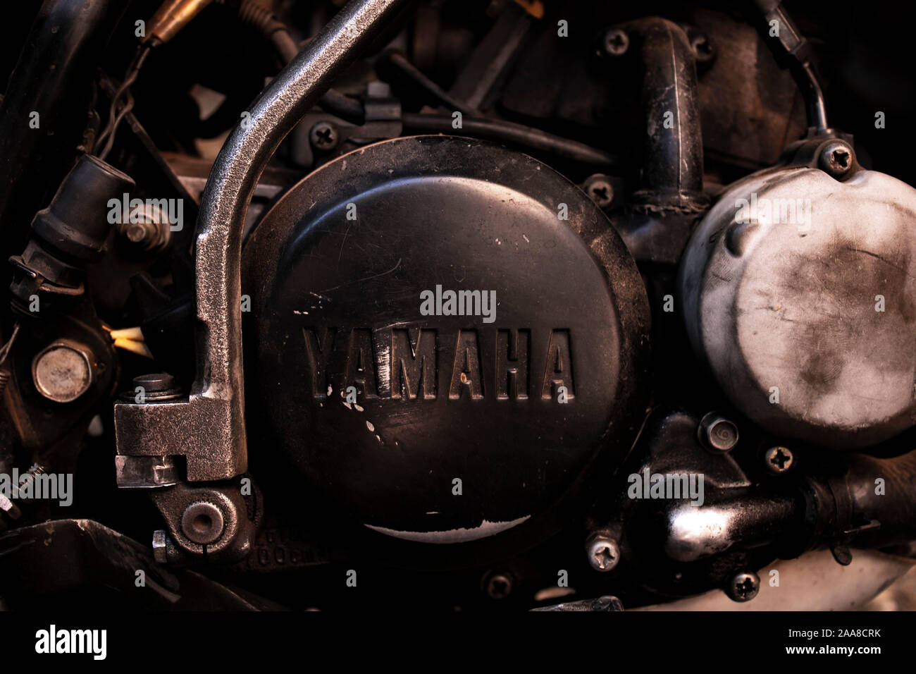 1990 Yamaha dt motorcycle vintage Stock Photo