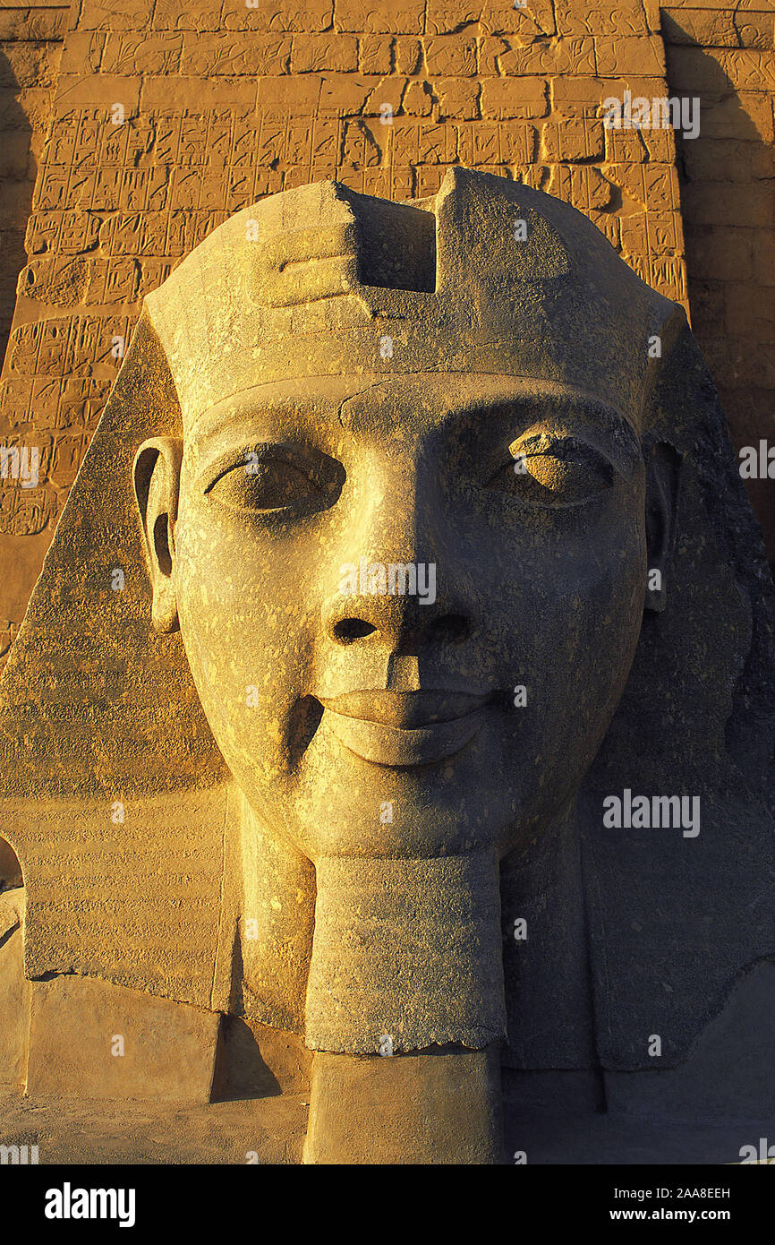 Pharao Ramses II. in Luxor Stock Photo
