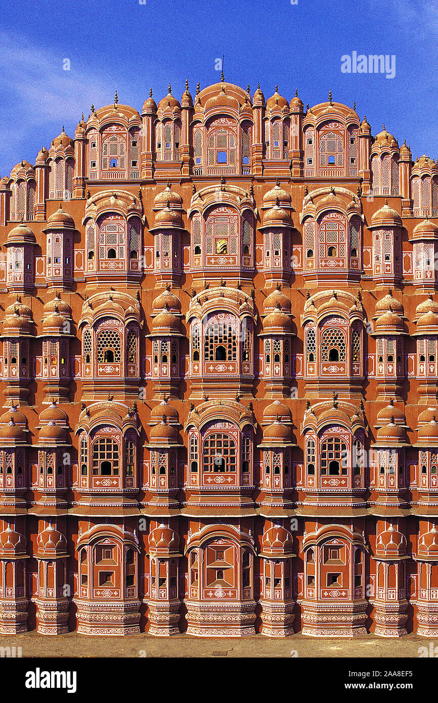 Palast der Winde in Jaipur, Rajasthan, Indien Stock Photo