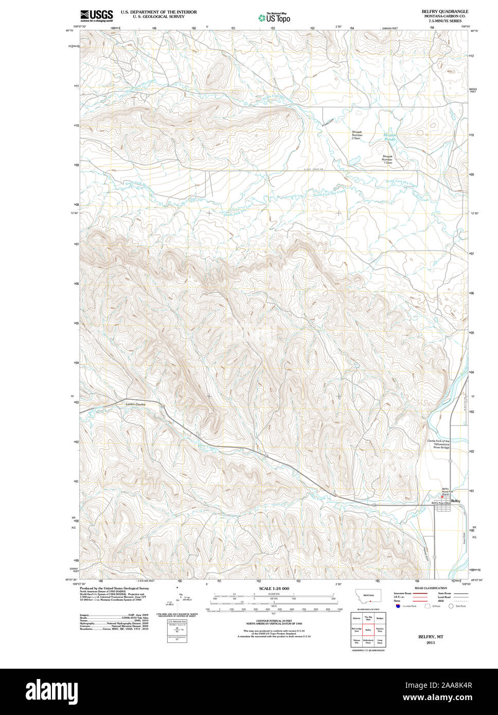 Map of belfry montana hires stock photography and images Alamy
