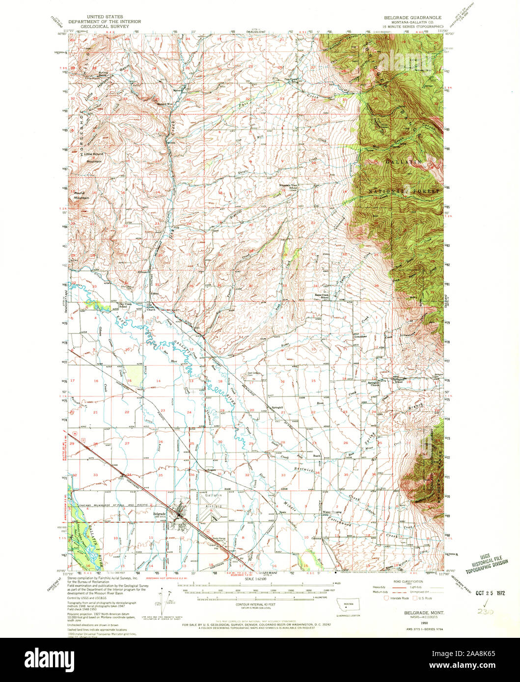 Map of belgrade montana hires stock photography and images Alamy