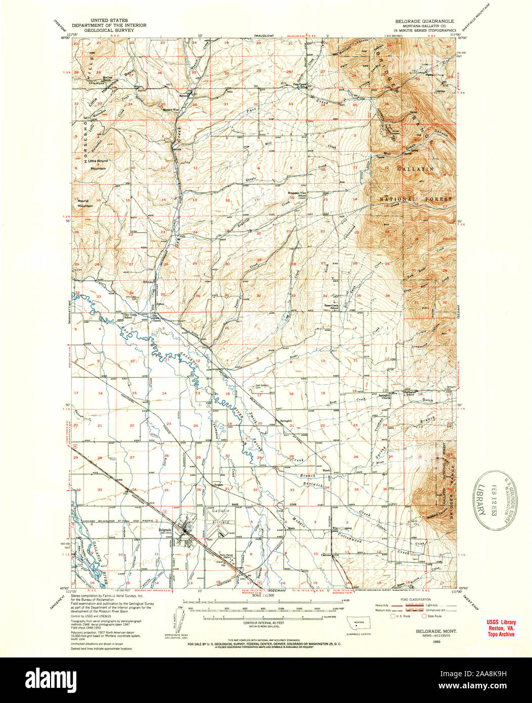 Belgrade montana map hires stock photography and images Alamy