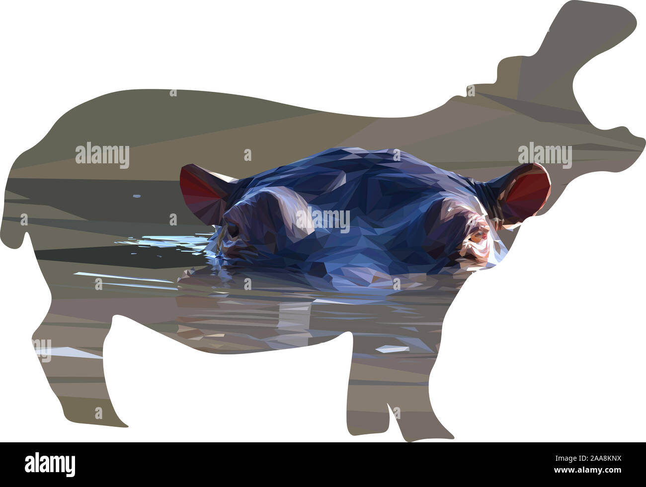 Polygon shape horse hi-res stock photography and images - Alamy