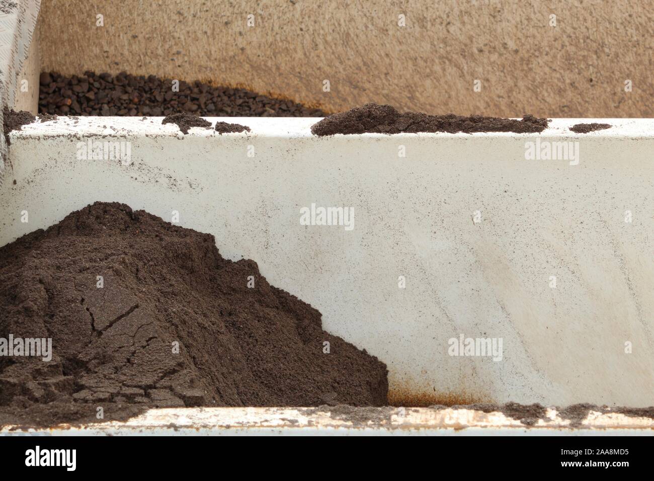 sand and gravel for concrete mix Stock Photo Alamy