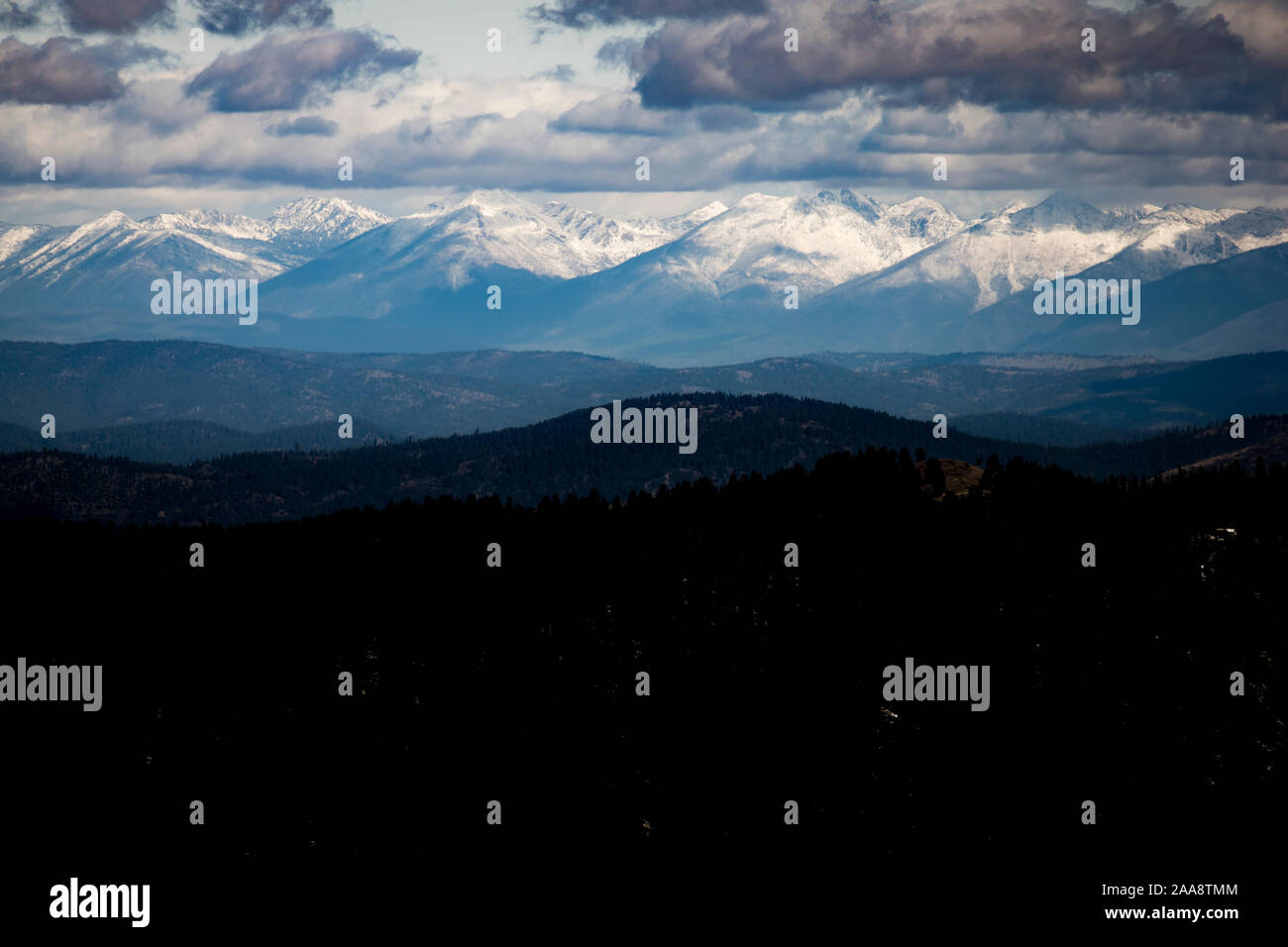 The Swan Mountain Range in Montana Stock Photo Alamy