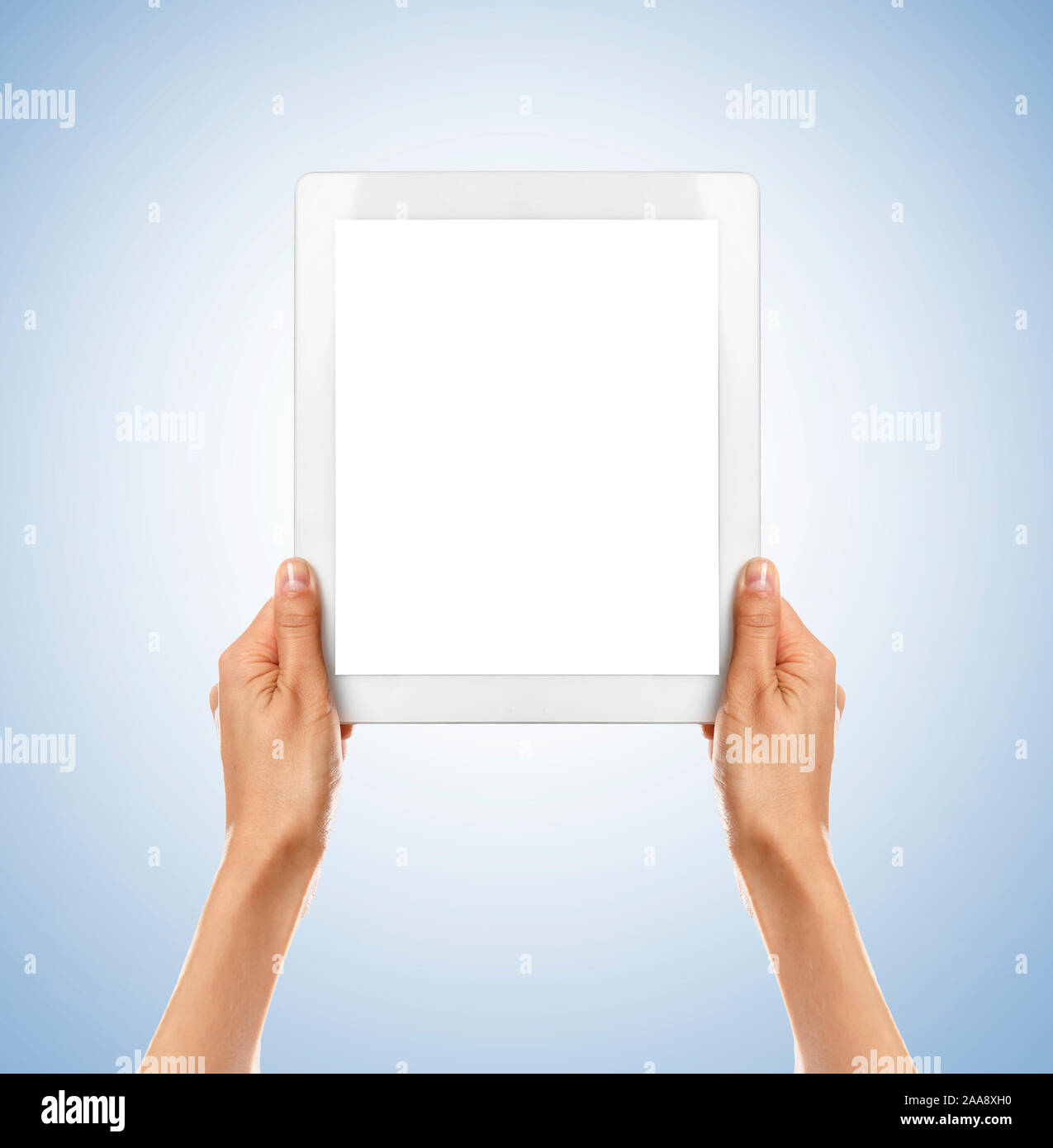 Tablet PC in women's hands Stock Photo - Alamy
