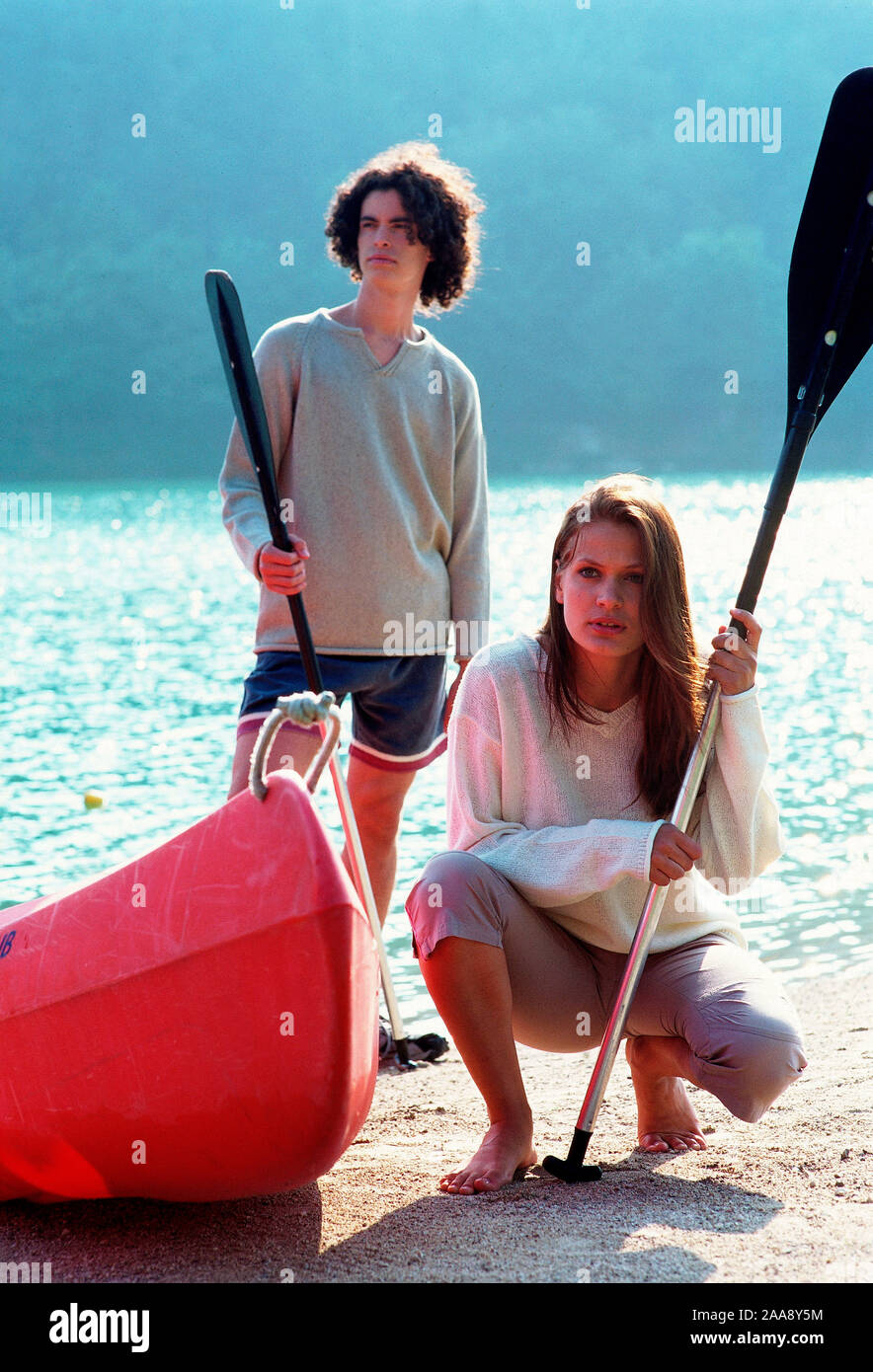 couple, canoe Stock Photo