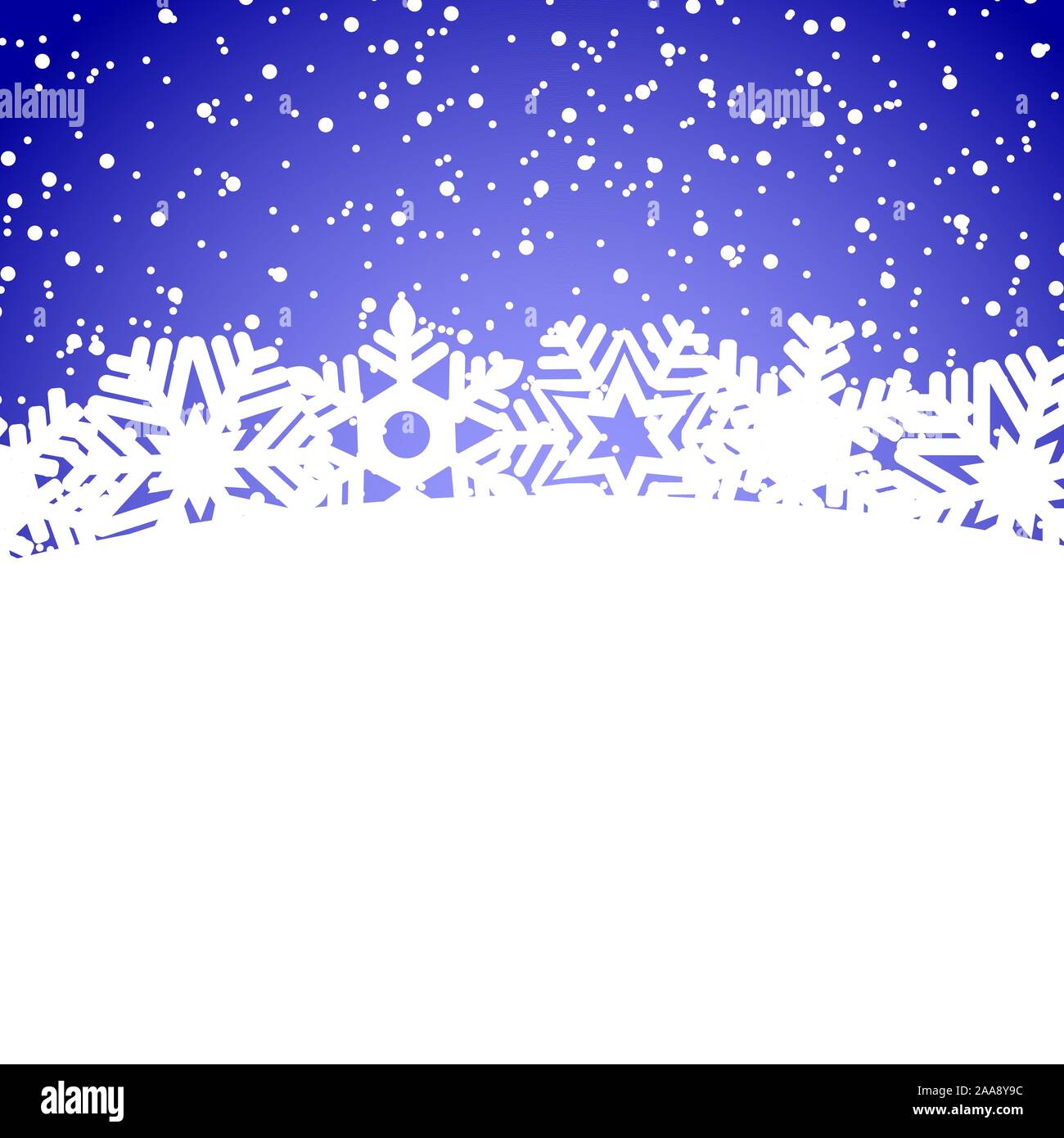 Christmas blue background with snowflakes and light Stock Vector Image ...