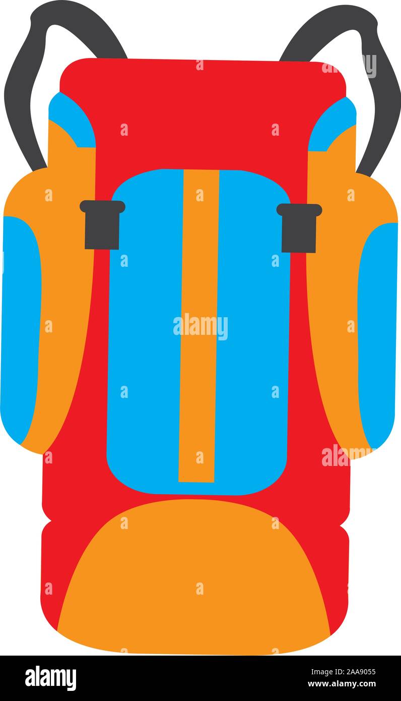 Isolated travel bag over a white background - Vector illustration Stock ...