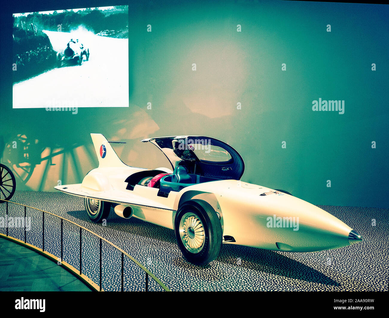 GM Firebird 1 concept car 1953. At the V&A Exhibition 'Cars Accelerating the Modern World. Stock Photo
