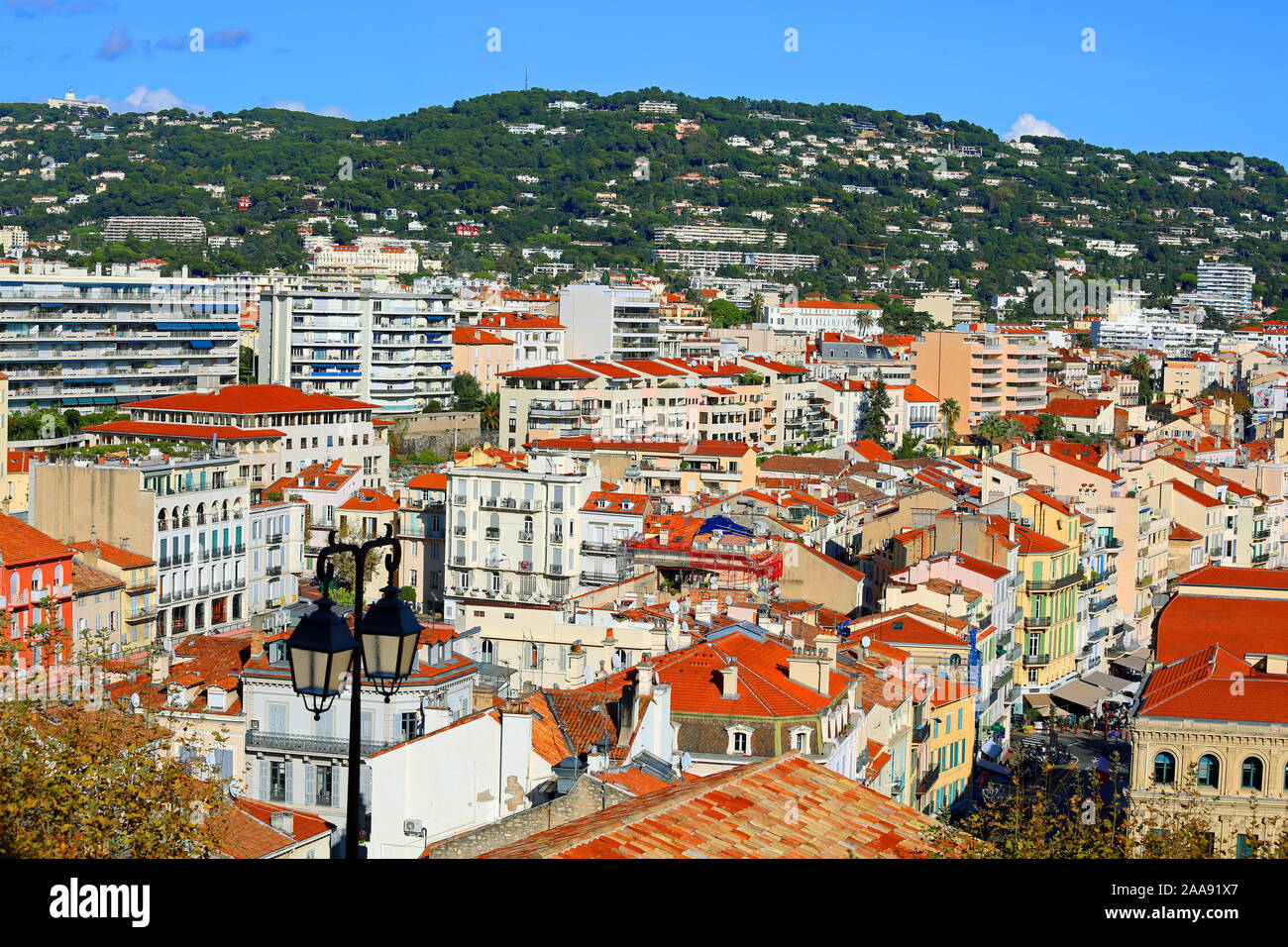 Old town La Croisette of Cannes, France Stock Photo
