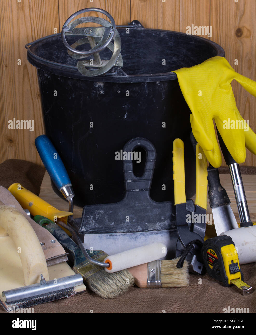 Tools Building Works Set tools building hi-res stock photography and images - Alamy