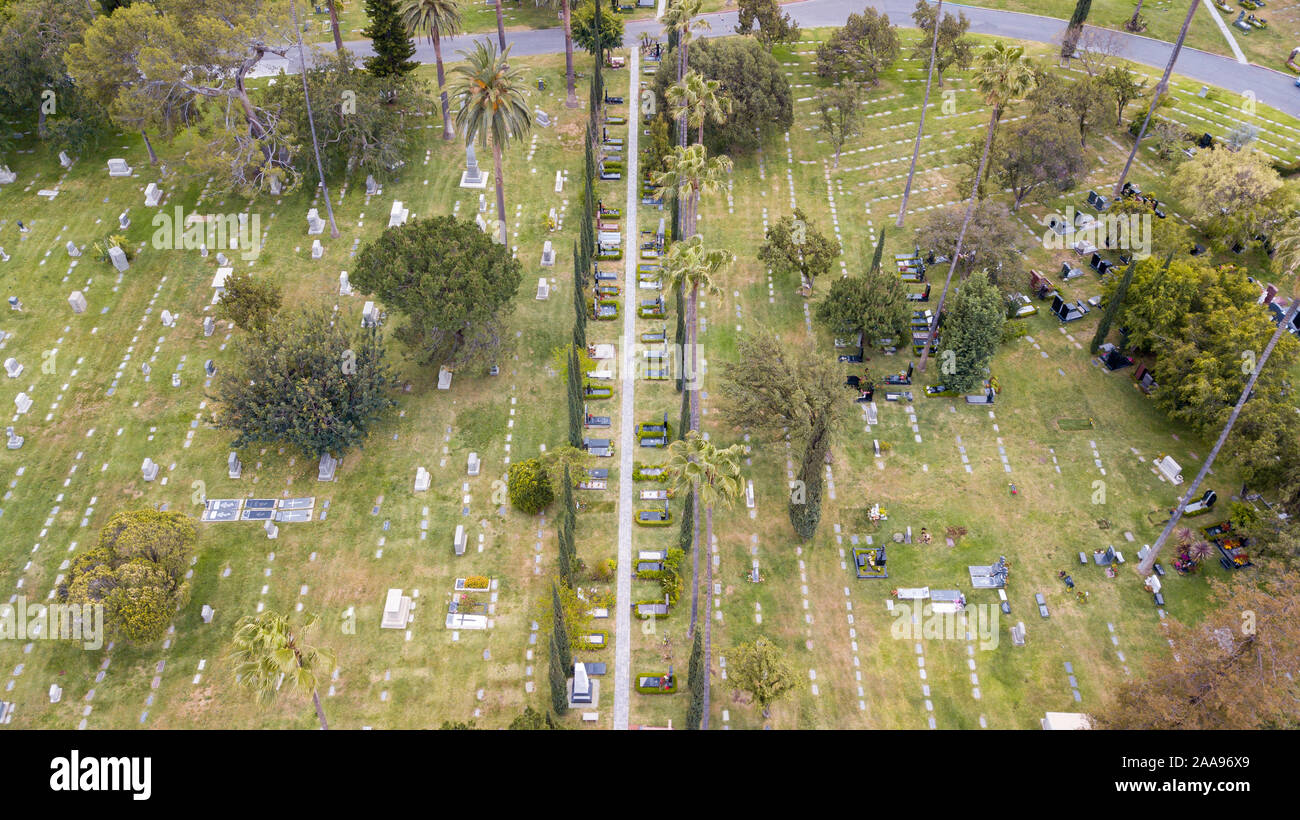 Beth Olam CemeteryHollywood, Los Angeles, California, USA Stock Photo