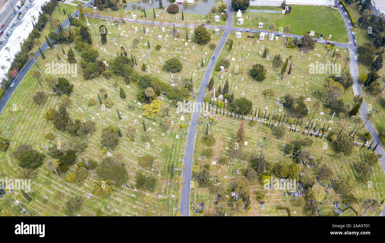 Beth Olam CemeteryHollywood, Los Angeles, California, USA Stock Photo