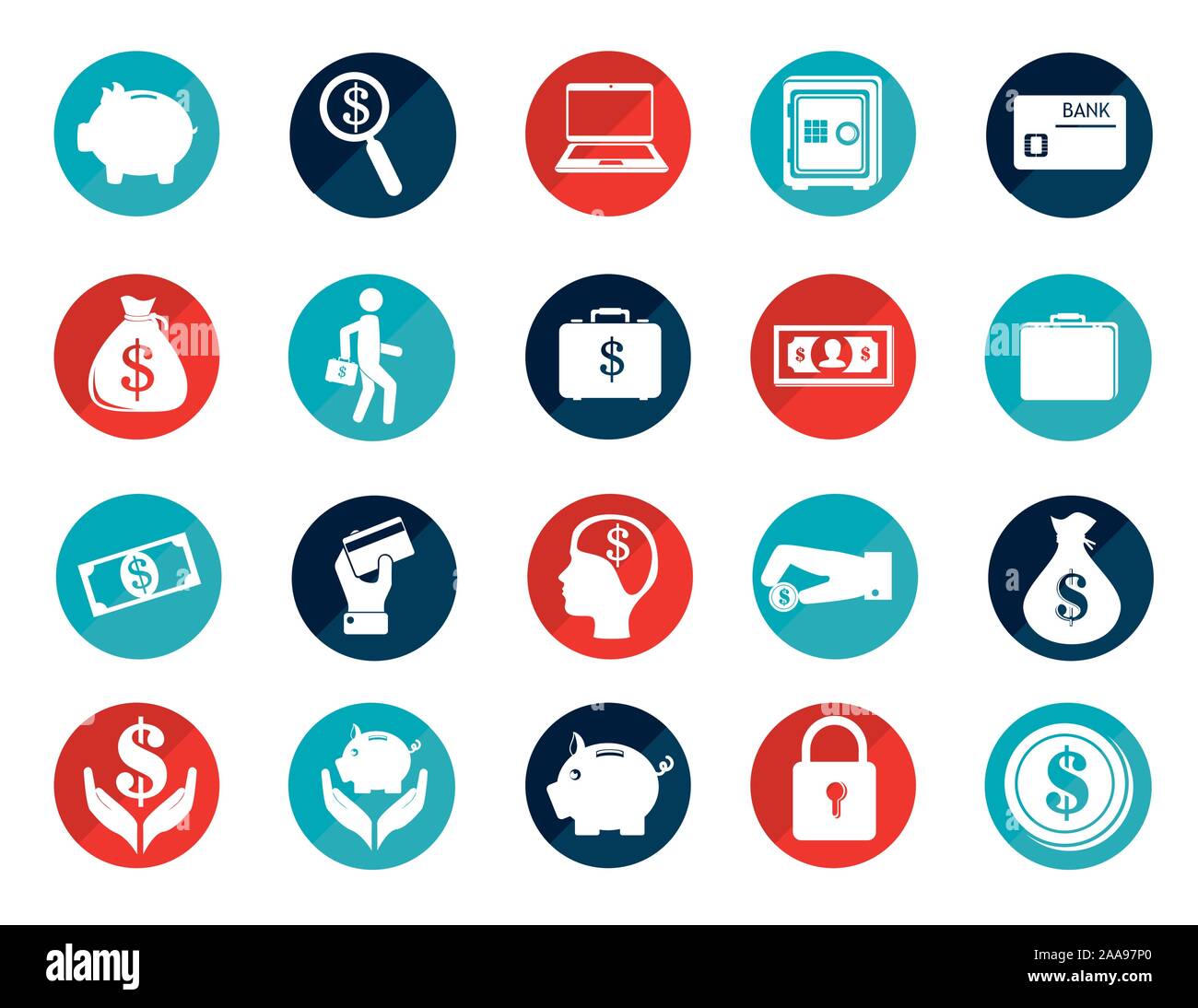 bundle of finance set icons Stock Vector Image & Art - Alamy
