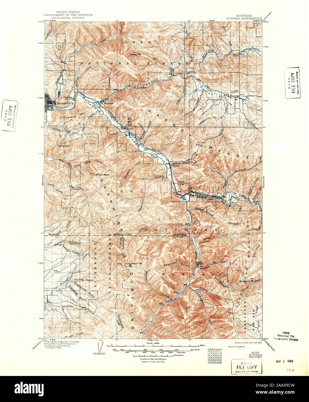 Map of bonner montana hires stock photography and images Alamy