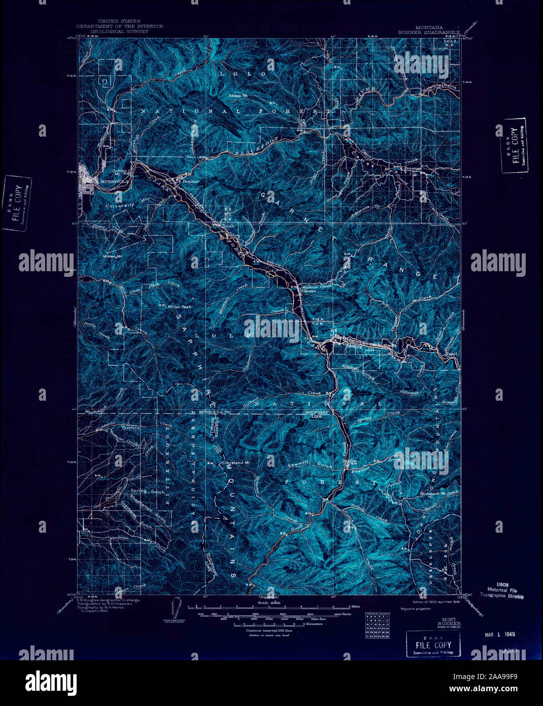 Map of bonner montana hires stock photography and images Alamy