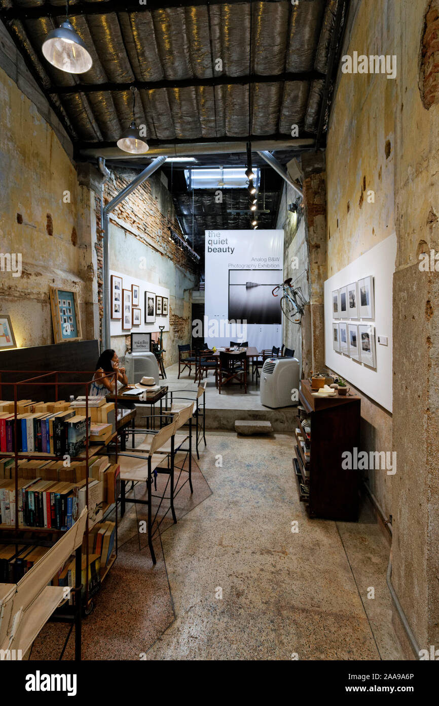 Bookhemian Cafe & Gallery, Phuket Town, Thailand Stock Photo