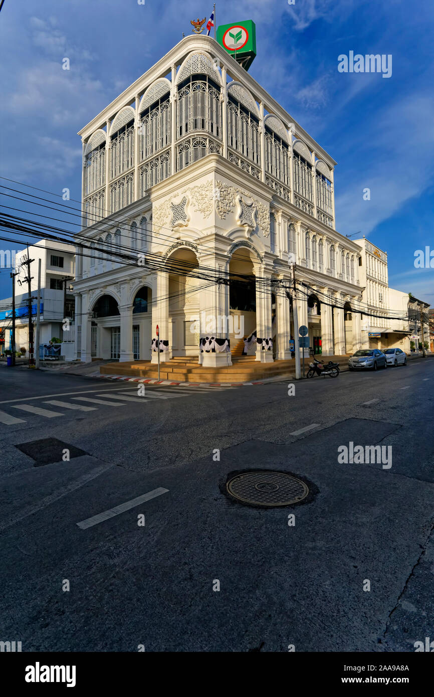 Historic Kasikorn Bank Building, Phuket Town, Thailand Stock Photo Alamy