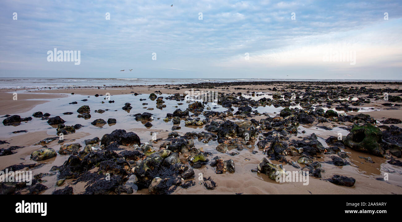 The North Norfolk Beaches in Winter Stock Photo