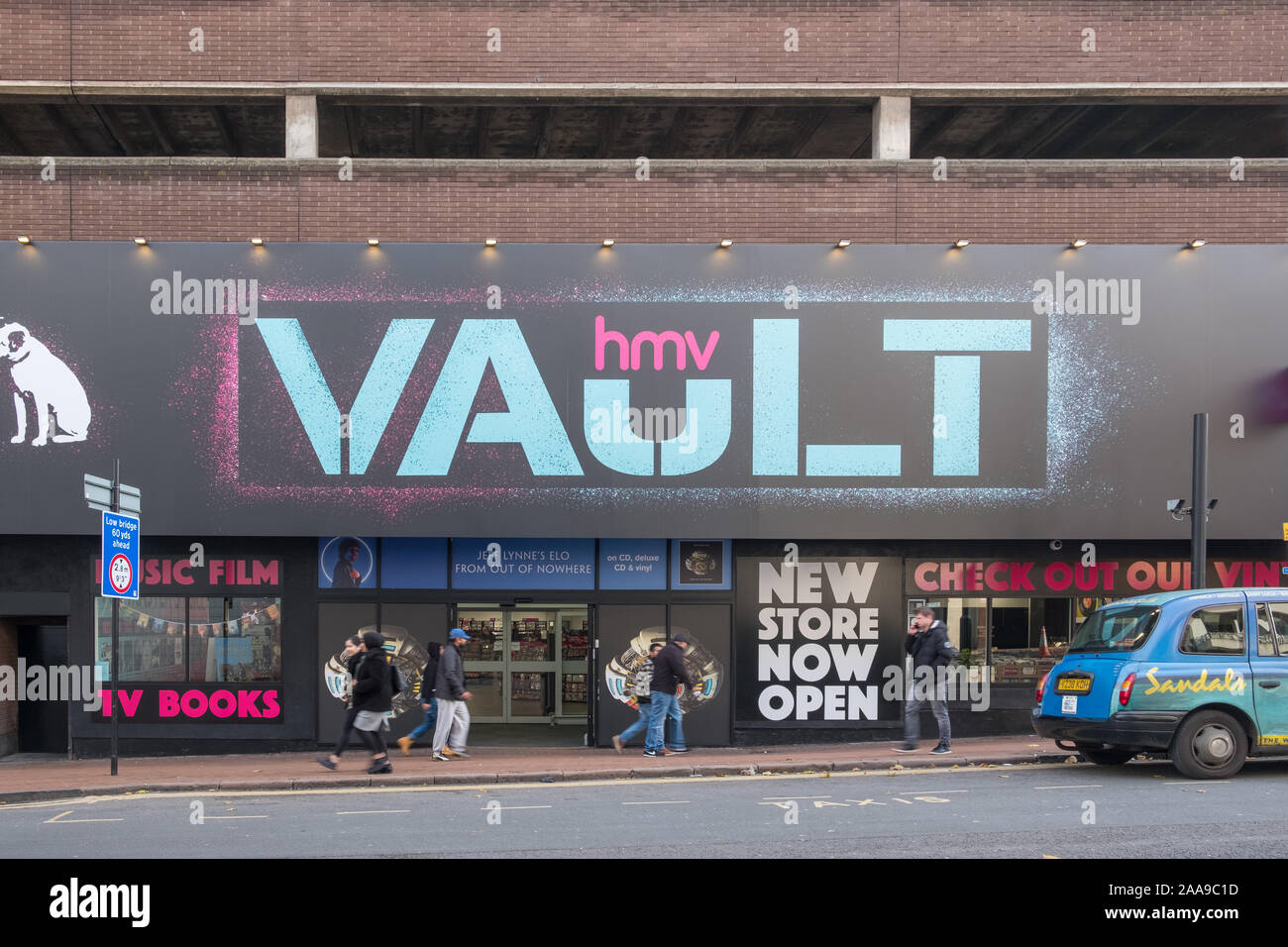 HMV Vault in Dale End, Birmingham opened in October 2019 and is the largest record store in Europe Stock Photo