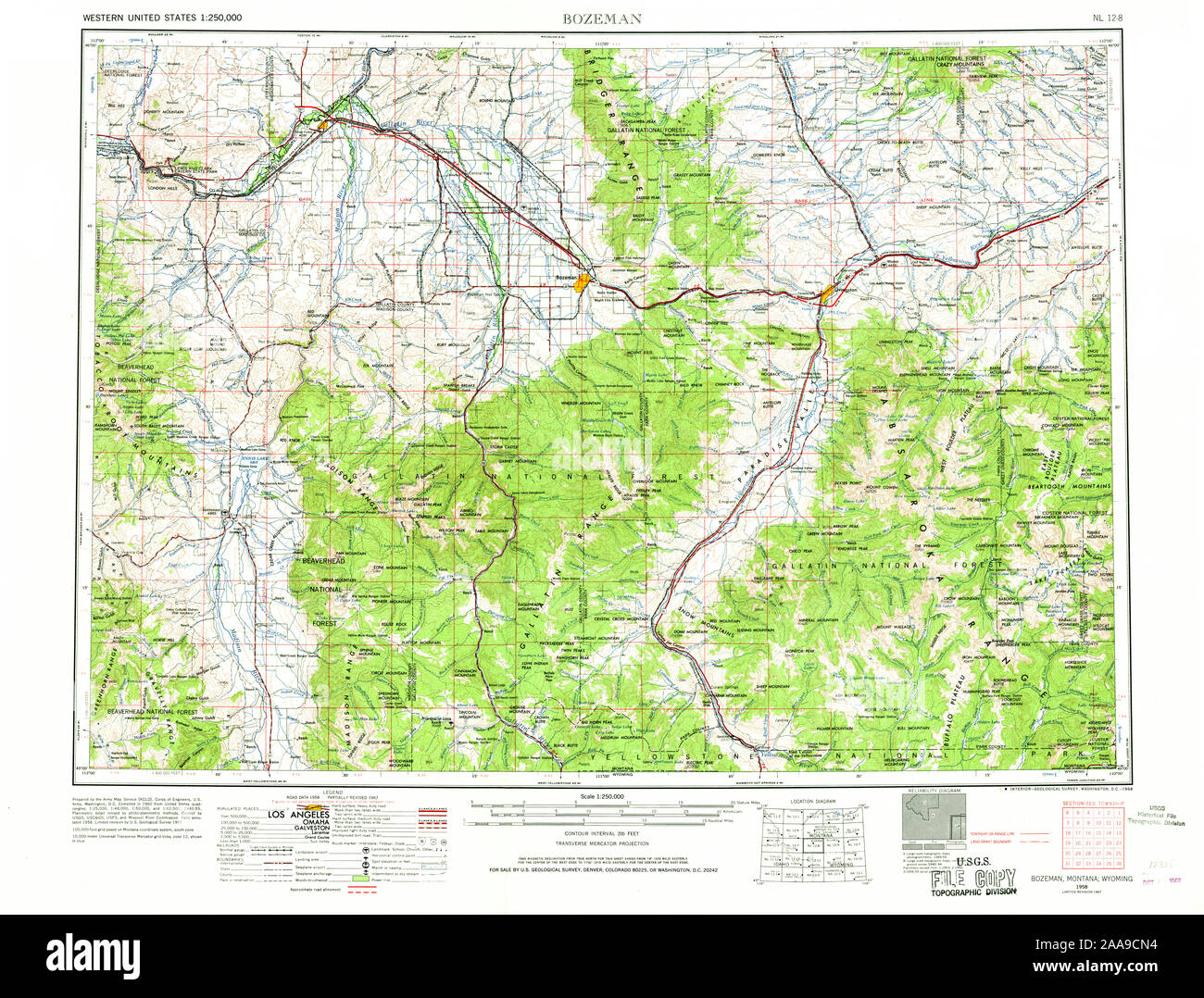 Bozeman map hires stock photography and images Alamy