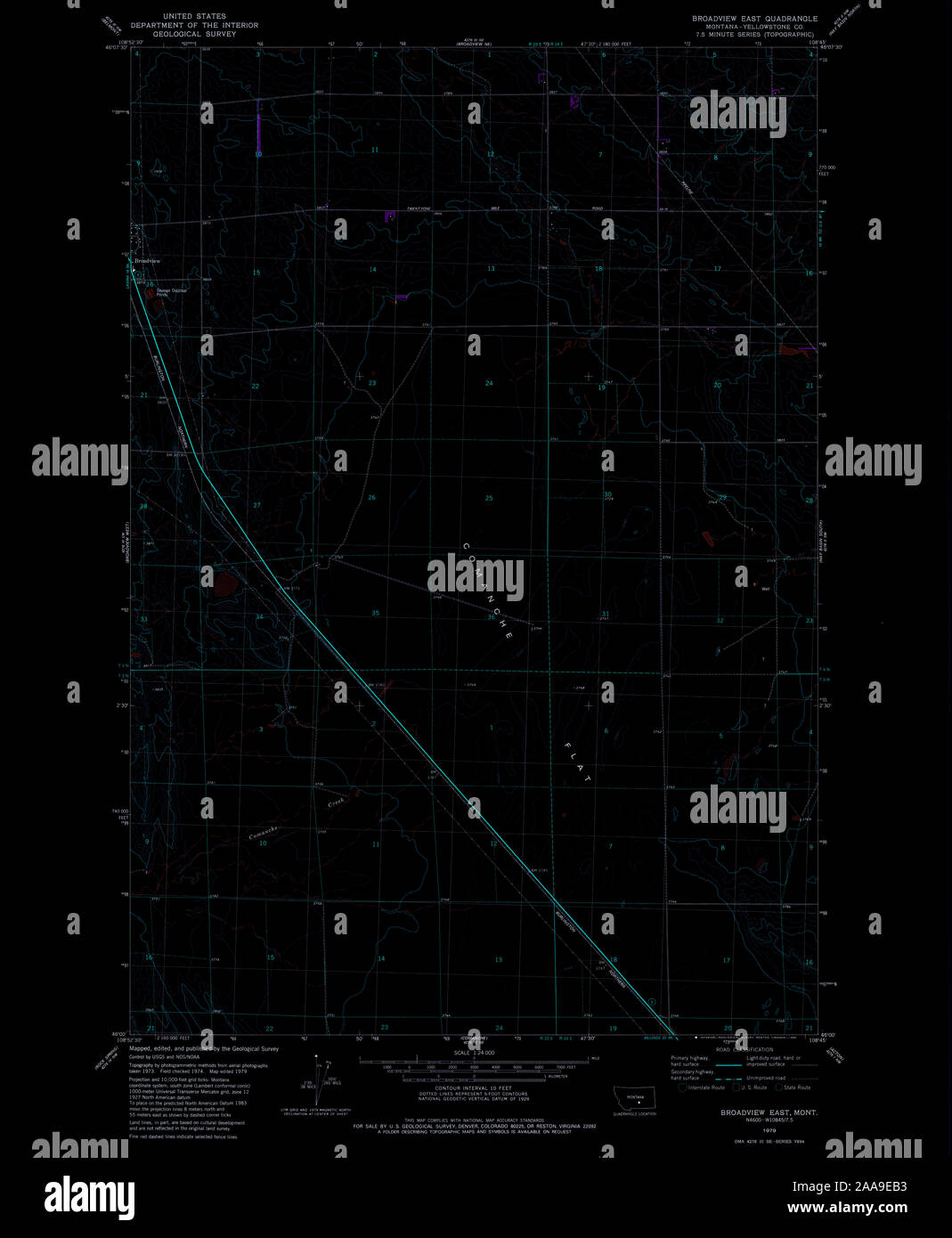 Map of broadview montana hires stock photography and images Alamy