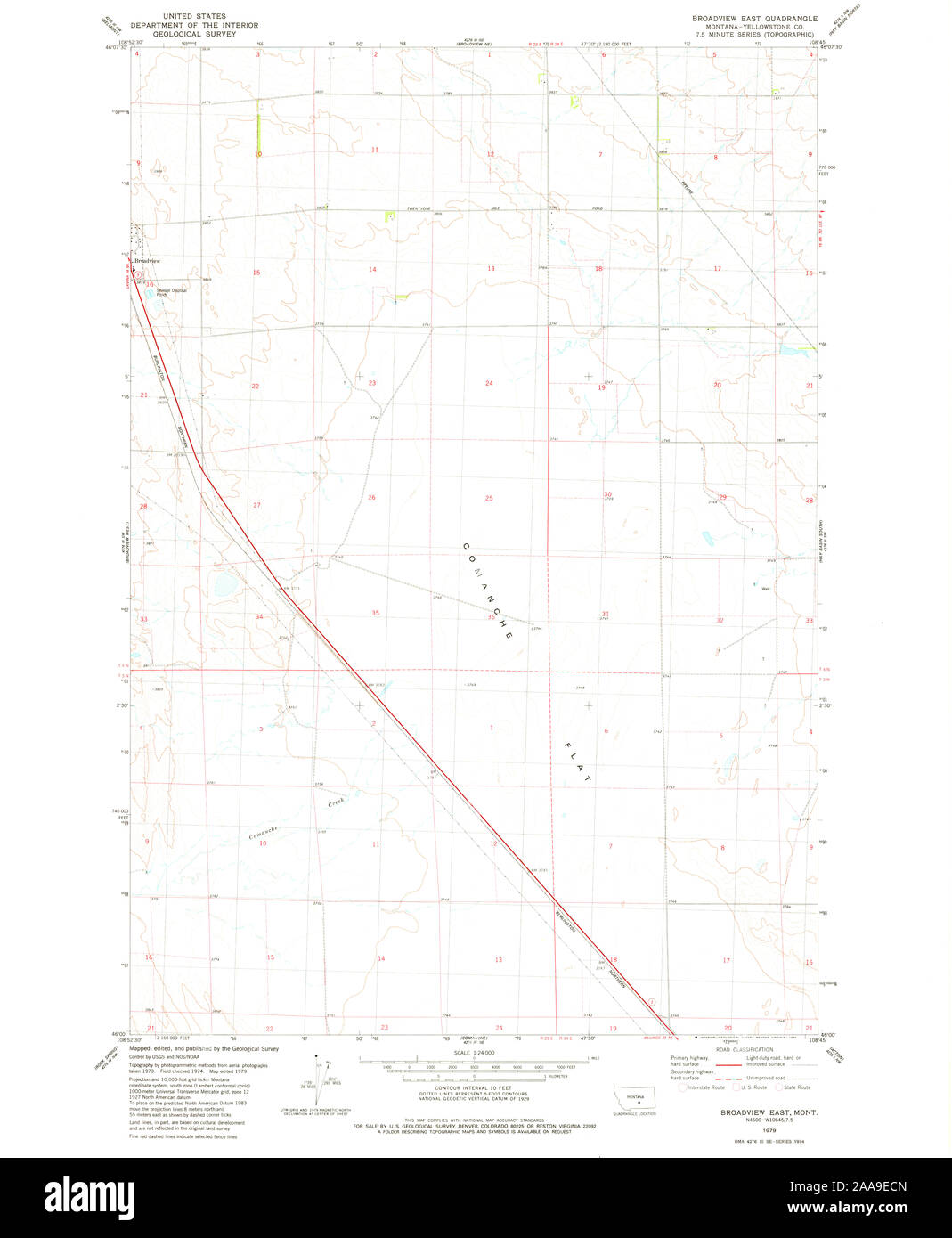 Map of broadview montana hires stock photography and images Alamy