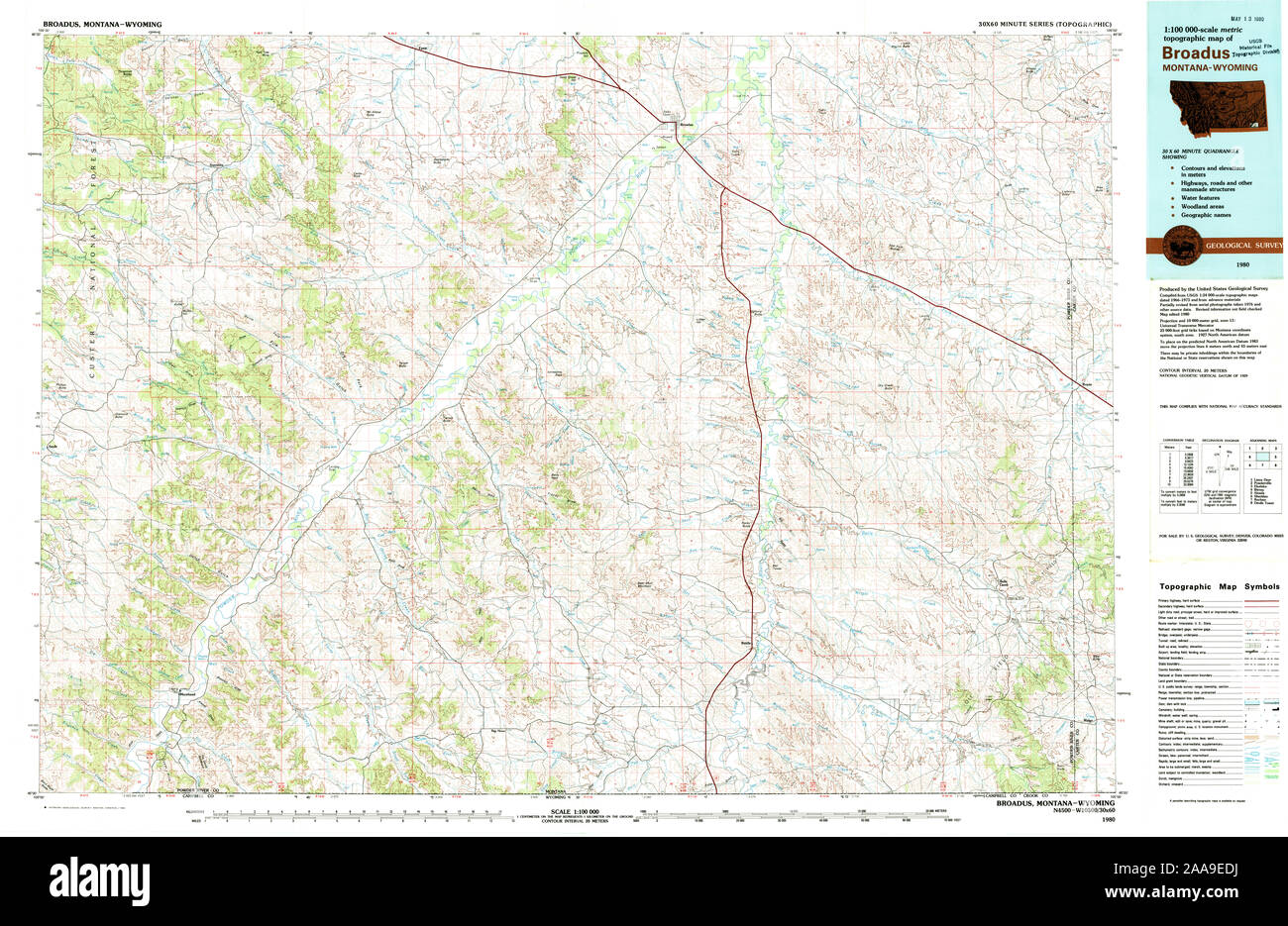 Map of broadus hires stock photography and images Alamy