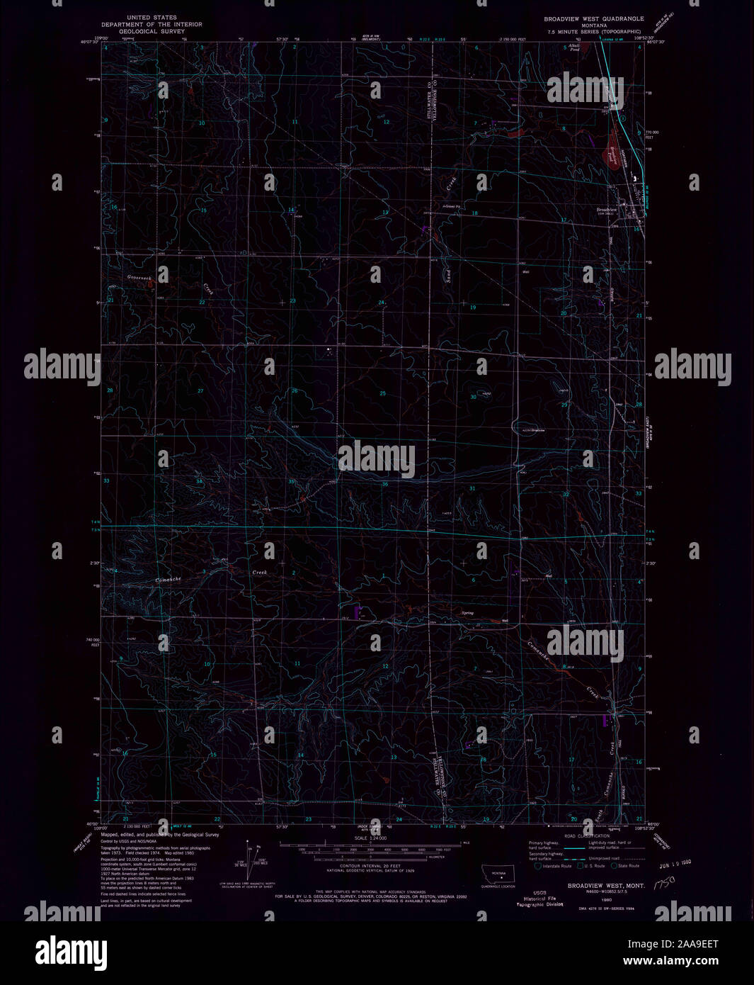 Map of broadview montana hires stock photography and images Alamy